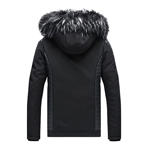 Men’s Black Quilted Sheepskin Biker Jacket – ArnaLuxe