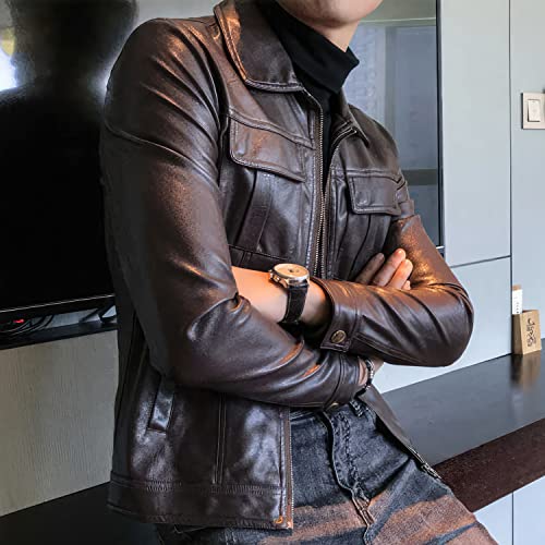 Men’s Black Lambskin Biker Jacket – ArnaLuxe