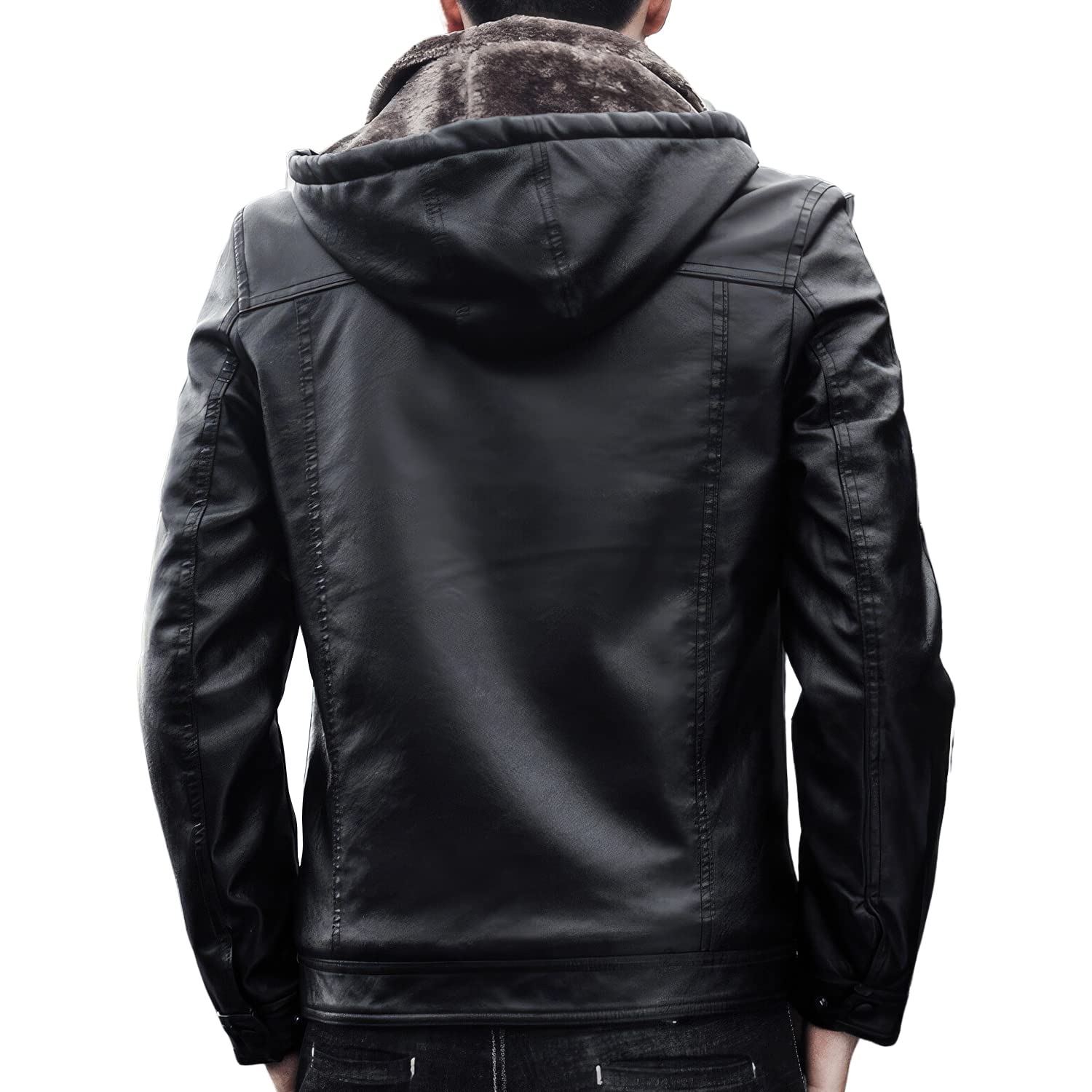 Men’s Black Sheepskin Biker Jacket – ArnaLuxe