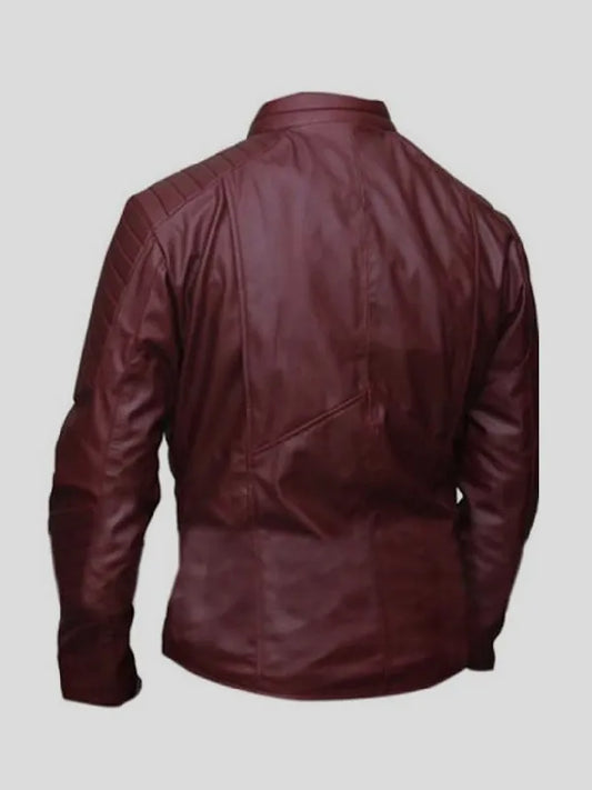 Batman vs Superman Dawn of Justice maroon leather jacket for men