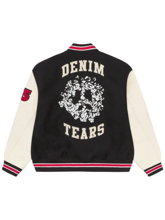 Denim Tears Peace Wreath Varsity Jacket
