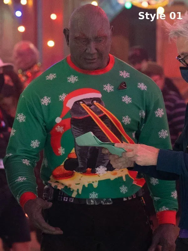 The Guardians of the Galaxy Holiday Special Drax Christmas Sweater