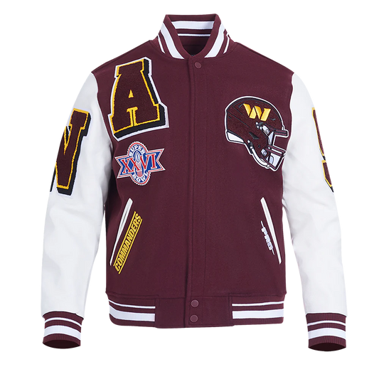 Washington Commanders Mashup Rib Varsity Jacket