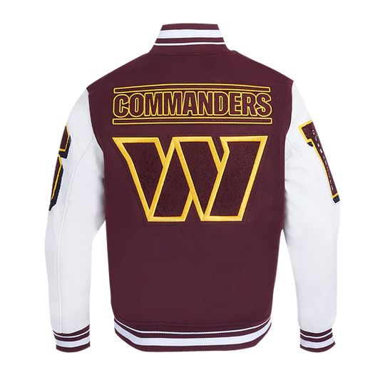 Washington Commanders Mashup Rib Varsity Jacket