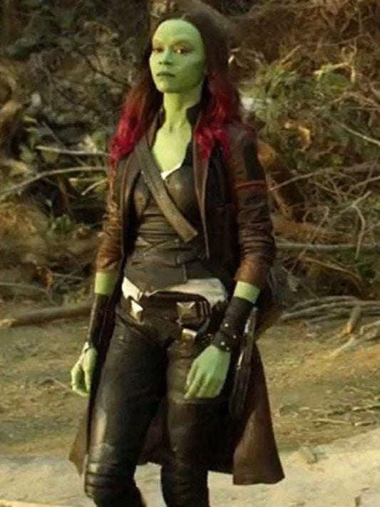 Guardians Of The Galaxy Vol.2 Gamora Trench Coat
