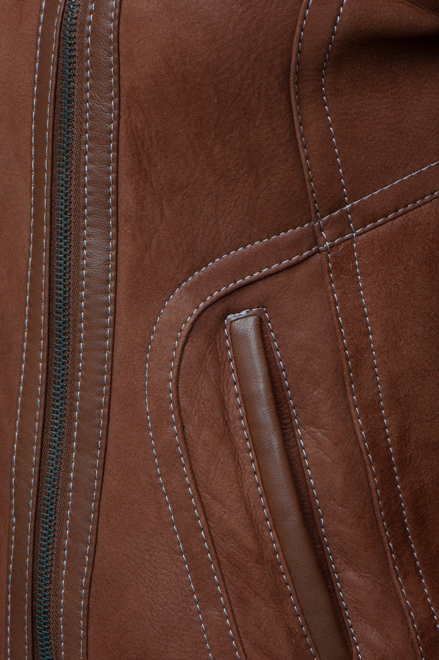 Reyna's Tan Sheepskin Shearling B-3 Bomber Style Jacket