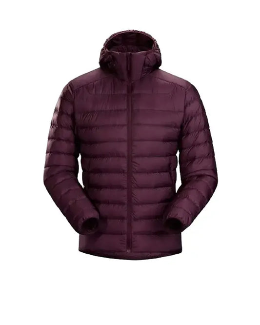 Men’s Burgundy Puffer Jacket