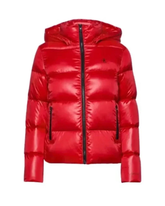 Mens Red Puffer Jacket