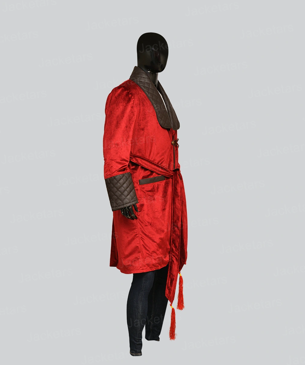 Men’s luxury velvet smoking coat with satin lapel – holiday formalwear by Arna Luxe