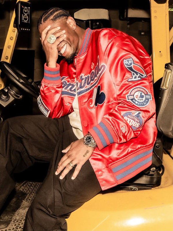OVO x New Era x MLB Montreal Expos Varsity Jacket