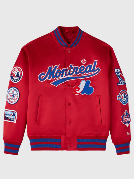 OVO x New Era x MLB Montreal Expos Varsity Jacket