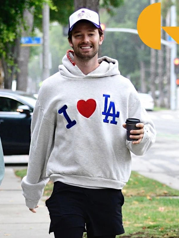 oversized grey hoodie limited collab los angeles street style