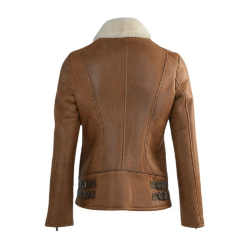 Women’s Jane B-3 Fur Sheepskin Bomber Jacket