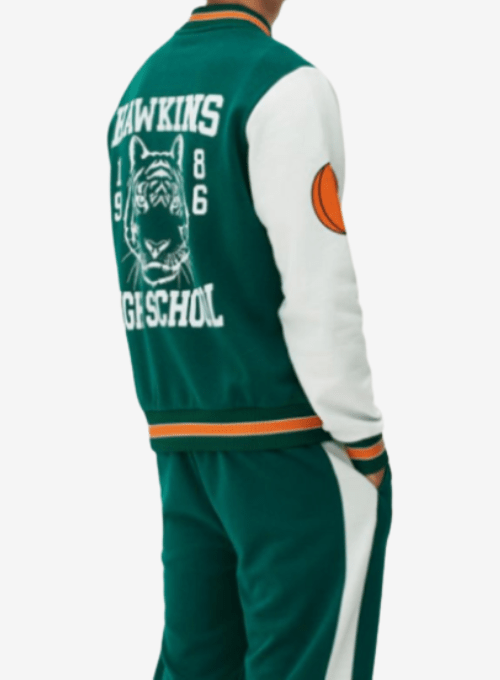 Stranger Things Hawkins Tigers Varsity Jacket