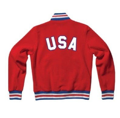 United States Red Letterman Jacket