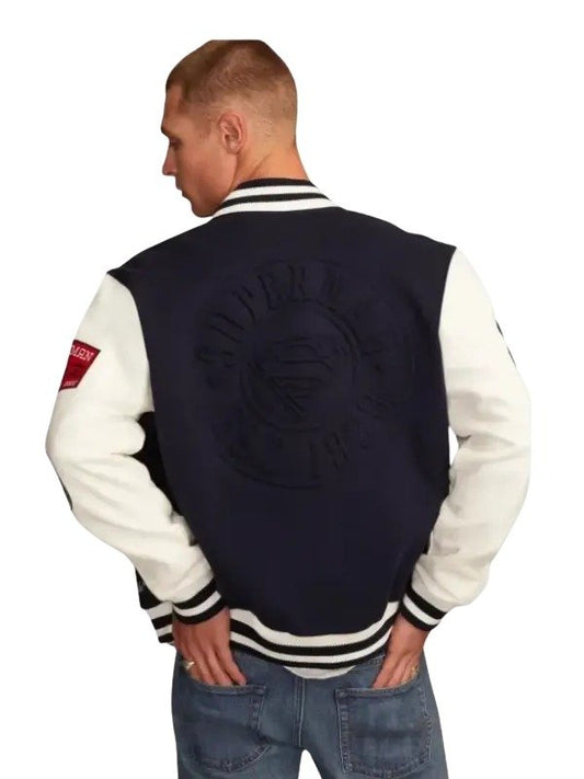 Superman x Lucky Brand Varsity Jacket