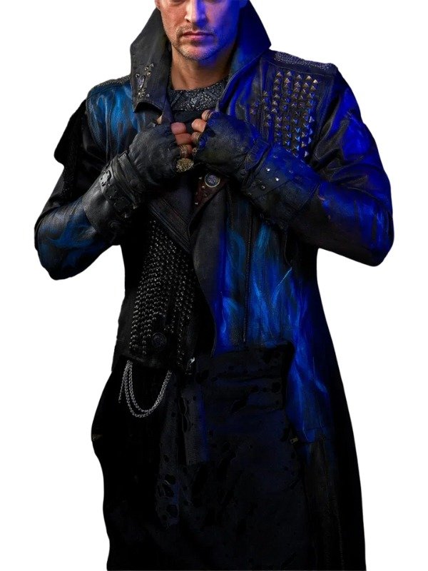villain inspired gothic fantasy leather long coat
