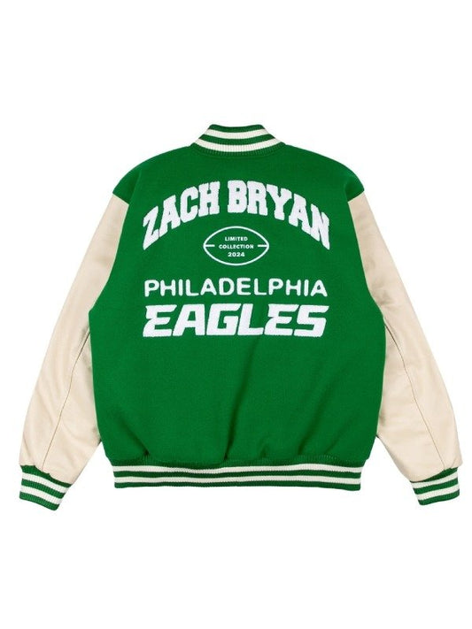 Zach Bryan x Eagles Letterman Jacket