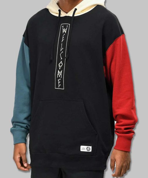 Welcome Black, Blue & Red Hoodie