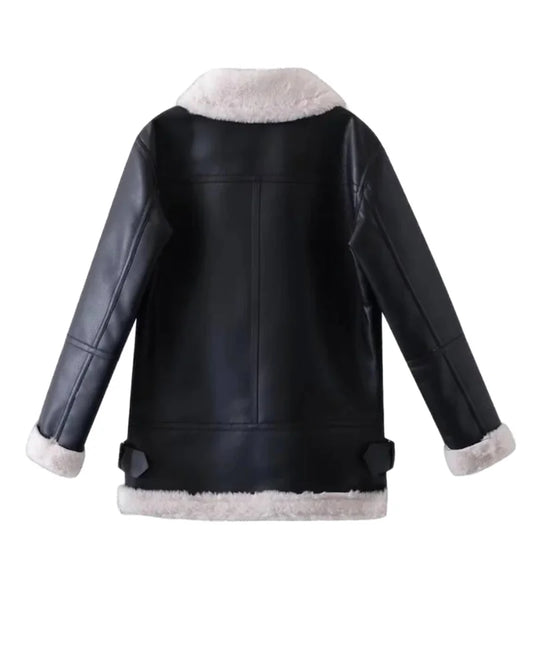 Women B3 Shearling Leather Jacket