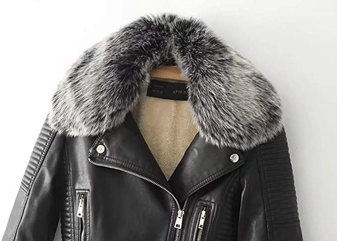 Women’s Shearling Quilted Motorcycle Jacket
