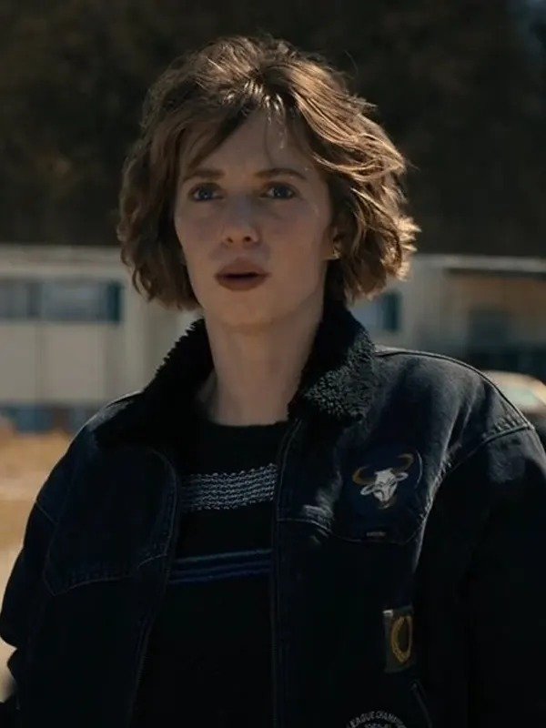 Stranger Things Season 4 Robin Buckley denim jacket inspired by Maya Hawke