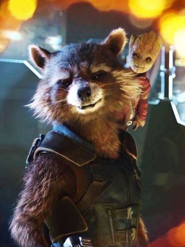 Avengers Endgame Rocket Raccoon vest tactical blue cotton army style