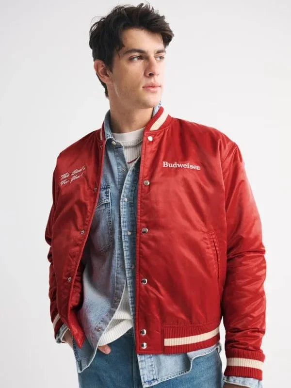 Abercrombie Budweiser Varsity Jacket