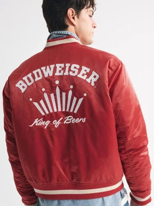 Abercrombie Budweiser Varsity Jacket