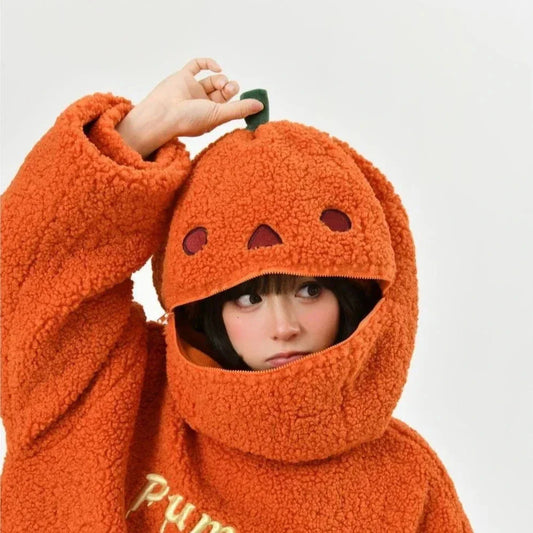 Halloween Pumpkin Hoodie Jacket