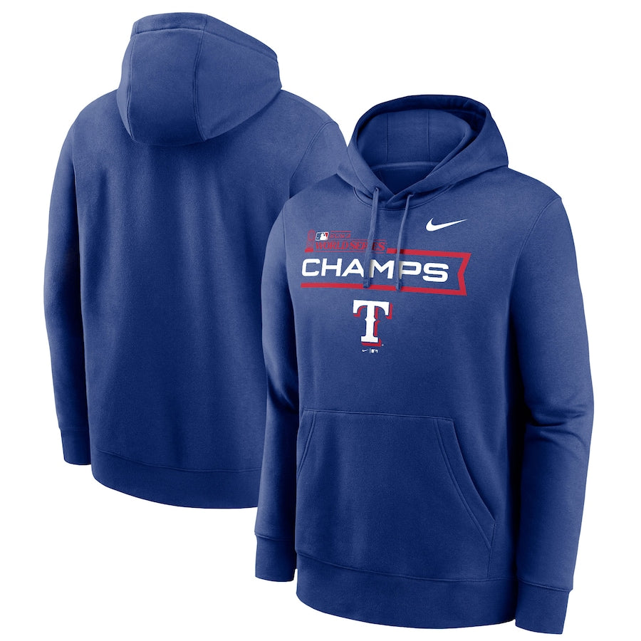 texas rangers blue hoodie championship fan style