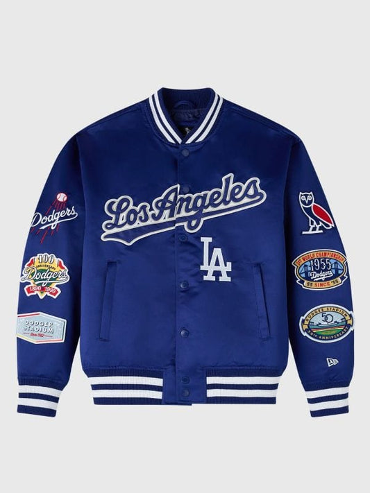 OVO x New Era x MLB Dodgers Varsity Jacket