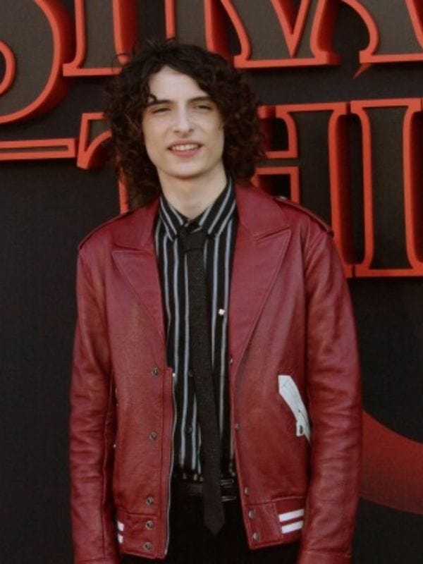 Stranger Things Mike Wheeler red leather jacket retro 80s style