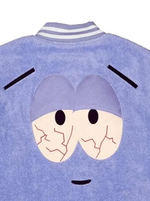 Towelie Purple and White Varsity Jacket