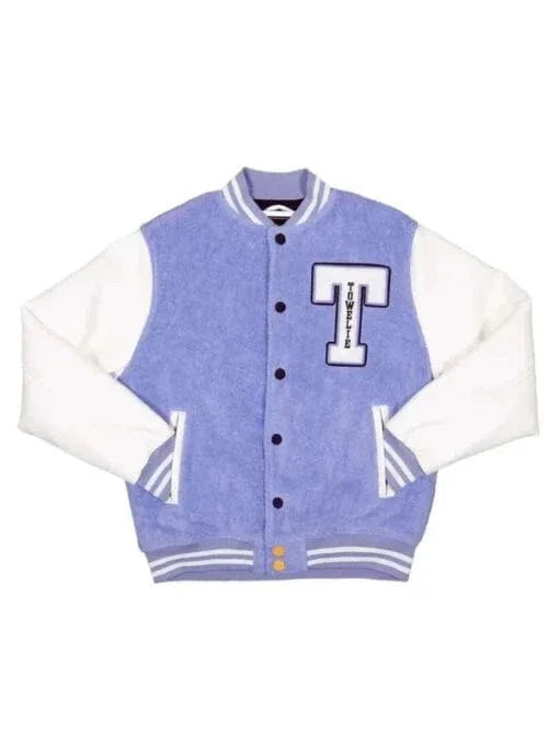 Towelie Purple and White Varsity Jacket