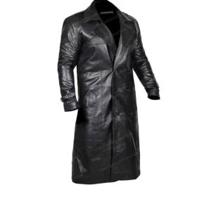 Close-up of ArnaLuxe trench coat belt and button detail