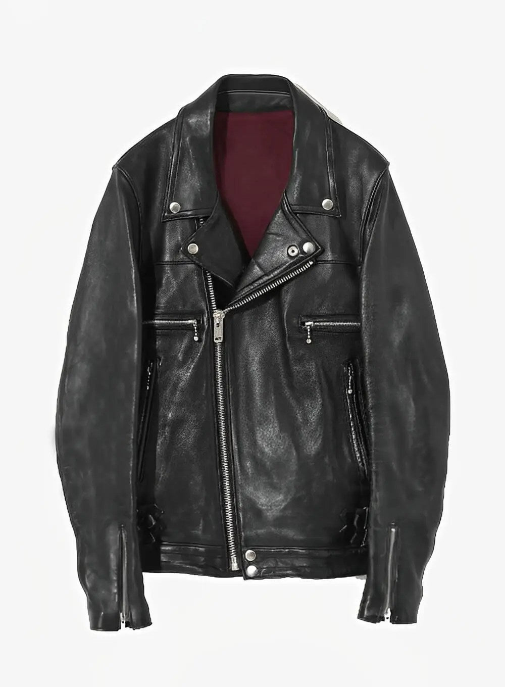 black leather biker jacket outfit