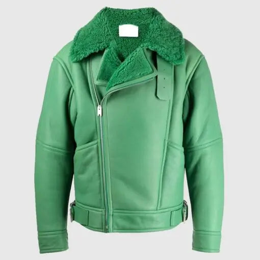 Men’s shearling bomber jacket 2025 collection