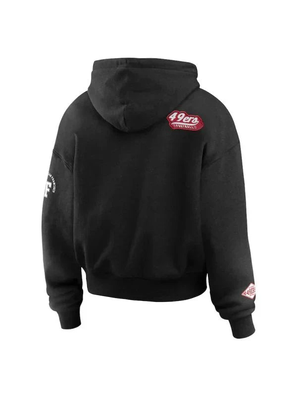black hoodie casual jeans sneakers everyday outfit style