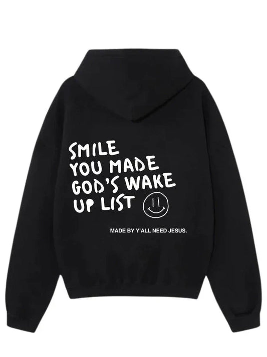 black hoodie layered style