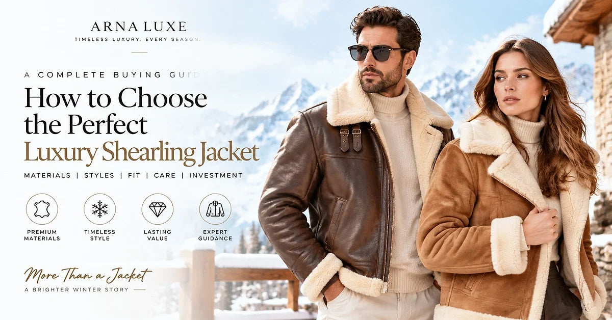 luxury shearling jacket