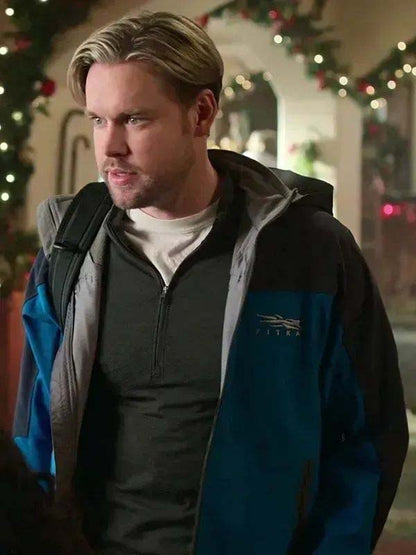 Jake Russell Hooded Track Jacket – Falling for Christmas inspired men’s cotton hoodie