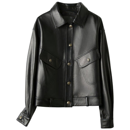Black Leather jacket for Women