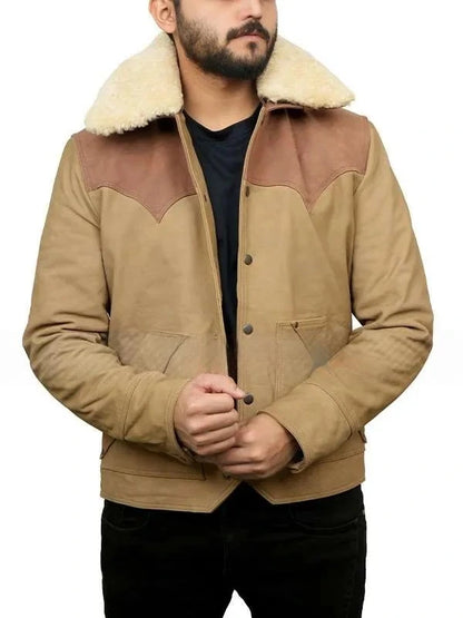 John Dutton Shearling Leather Jacket