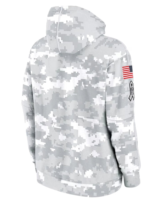 2024 Miami Dolphins Arctic Camo Salute to Service Hoodie