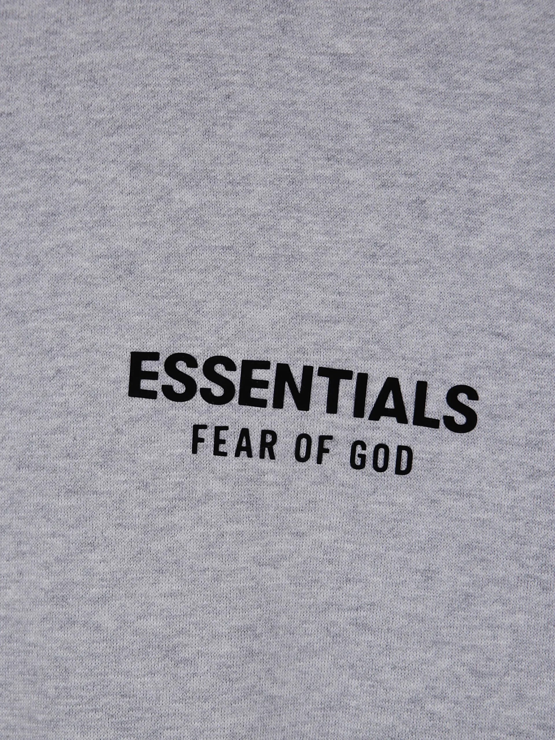grey essentials hoodie oversized streetwear pullover casual outfit