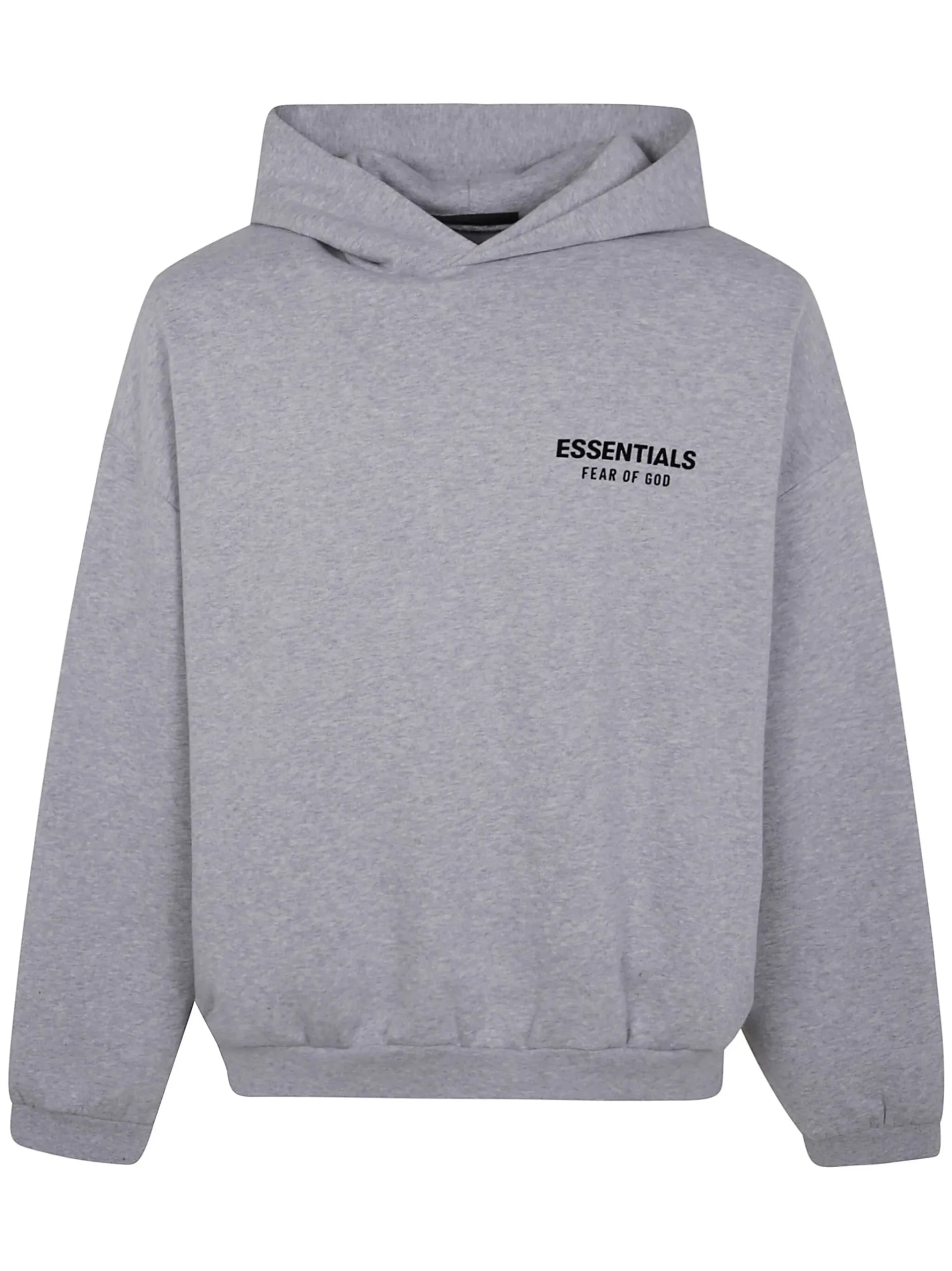 grey essentials hoodie oversized streetwear pullover casual outfit
