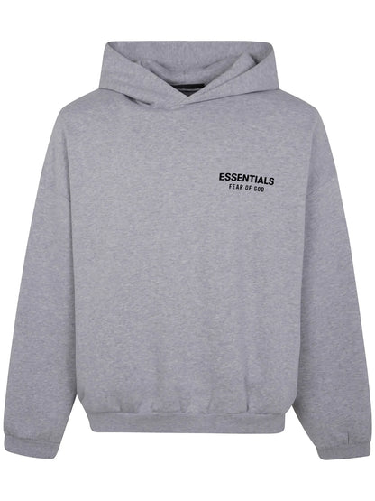 grey essentials hoodie oversized streetwear pullover casual outfit