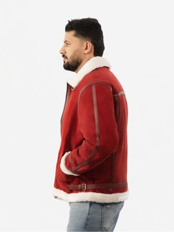 Men’s Classic Spirited Shearling Leather Jacket