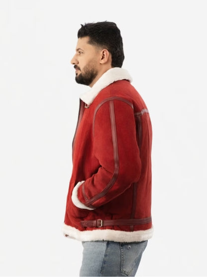 Men’s Classic Spirited Shearling Leather Jacket